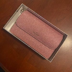 NWT Kate Spade Rose Sparkle Wristlet
